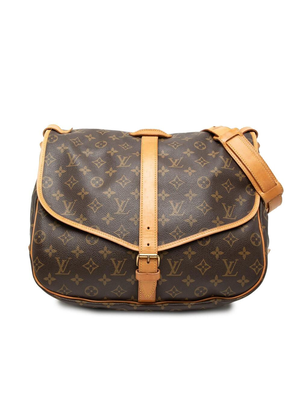 Louis Vuitton Saumur Handbag Canvas 35 #332376L85B